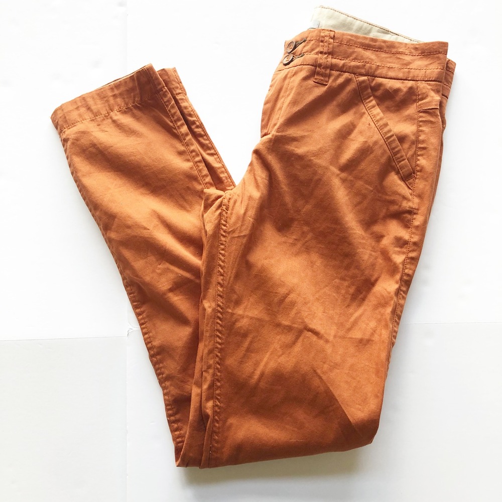 Horny Toad NWT Pants Womens 2 Elsa Pant Dark Copper Slim Straight Chino Outdoor - Picture 2 of 10